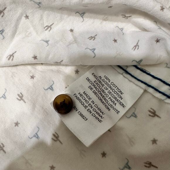 Cody James Western Wear Shirt Authentic Toddler 4T Button Up Cactus Bull Button - Picture 3 of 6